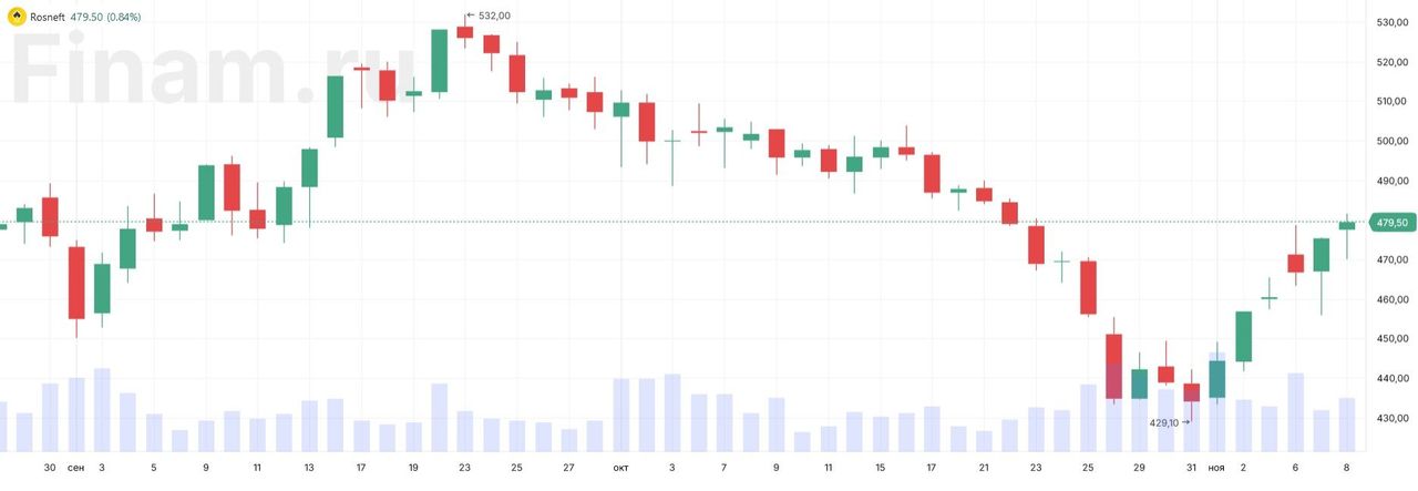 Совет директоров Роснефти рекомендовал дивиденды за 9 месяцев в размере 36,47 рубля на акцию